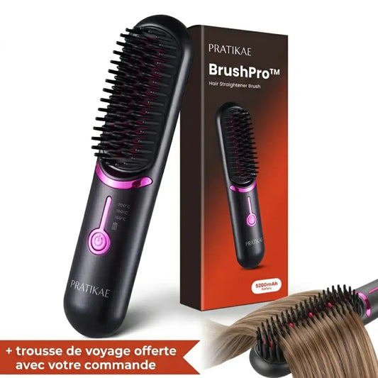 Pratikae BrushPro™ | Brosse lissante sans fil
