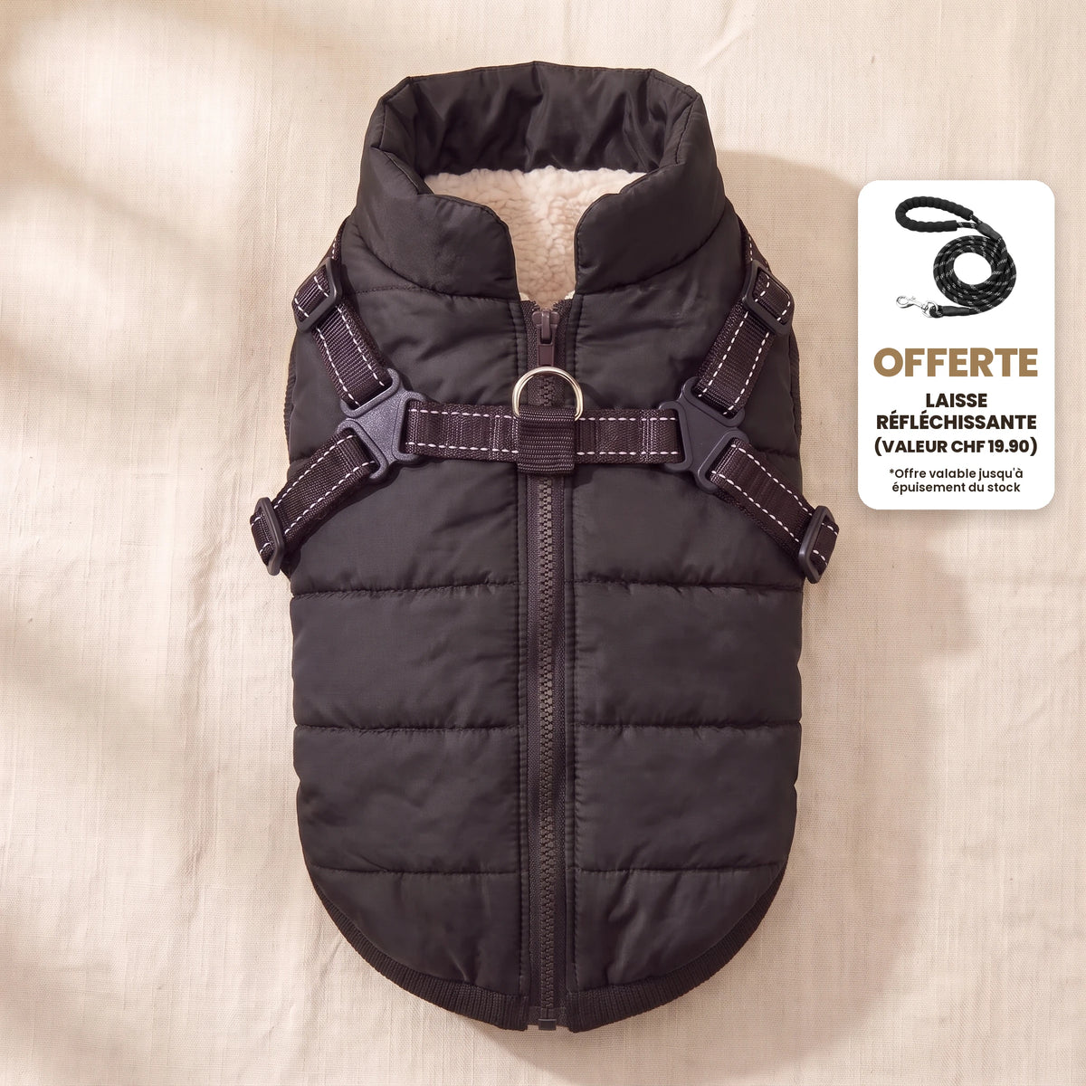 Manteau-harnais toutes saisons pour chien