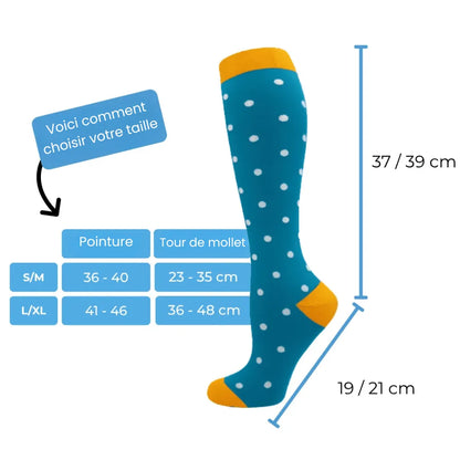Chaussettes de compression pour femme