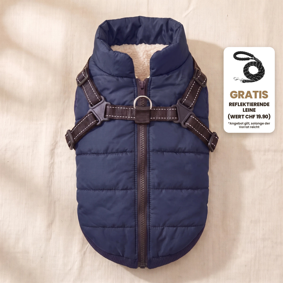 Manteau-harnais toutes saisons pour chien (DE)