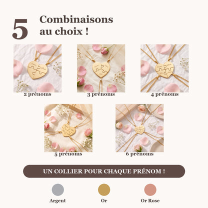 Collier Puzzle Cœur – Pratikae®