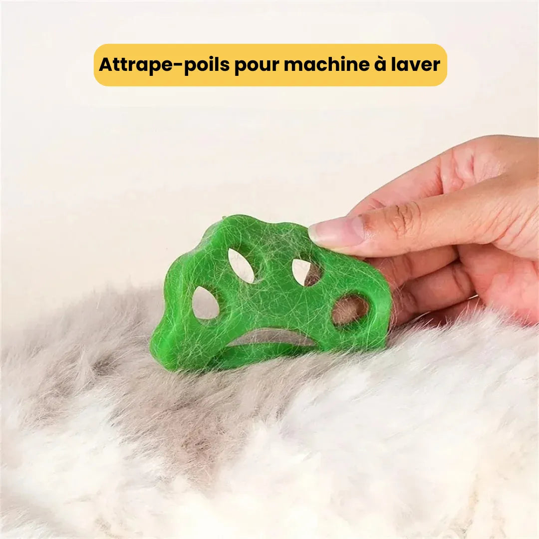 Lot de 2 attrape-poils pour machine à laver