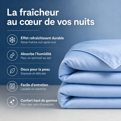 Couette Pratikae® – Couette rafraîchissante effet “glacé” pour les nuits chaudes d’été