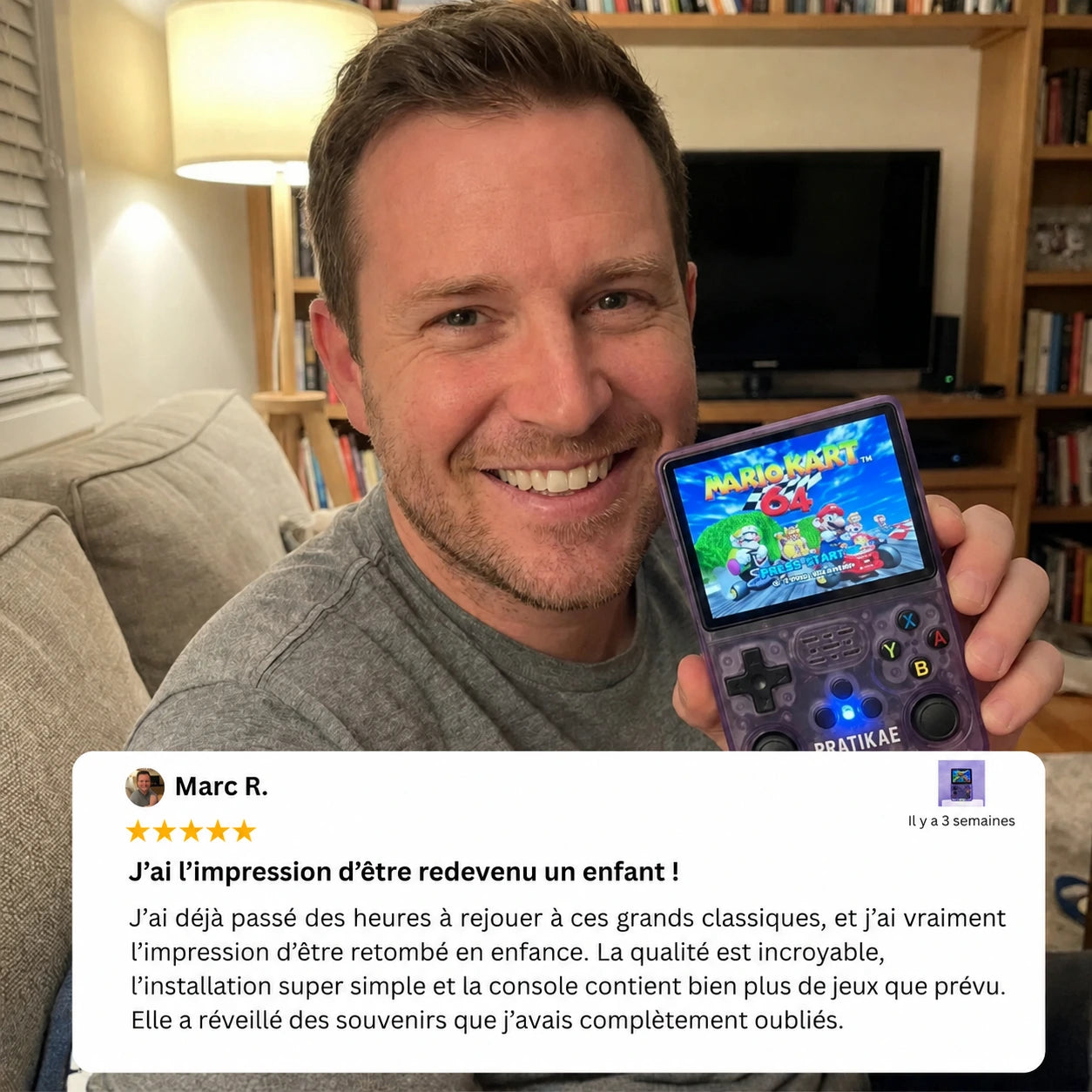 PRATIKAE ONE — Console de jeux rétro