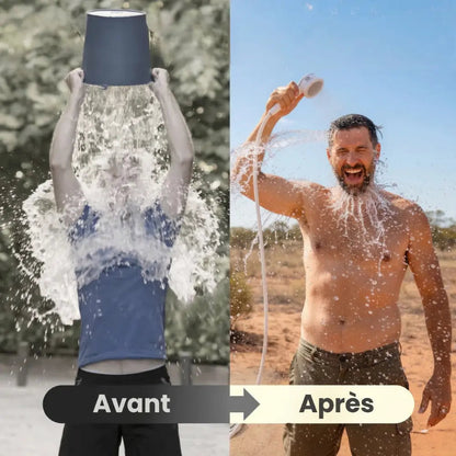 Pompe à eau portable : Kit avec tuyau & embouts