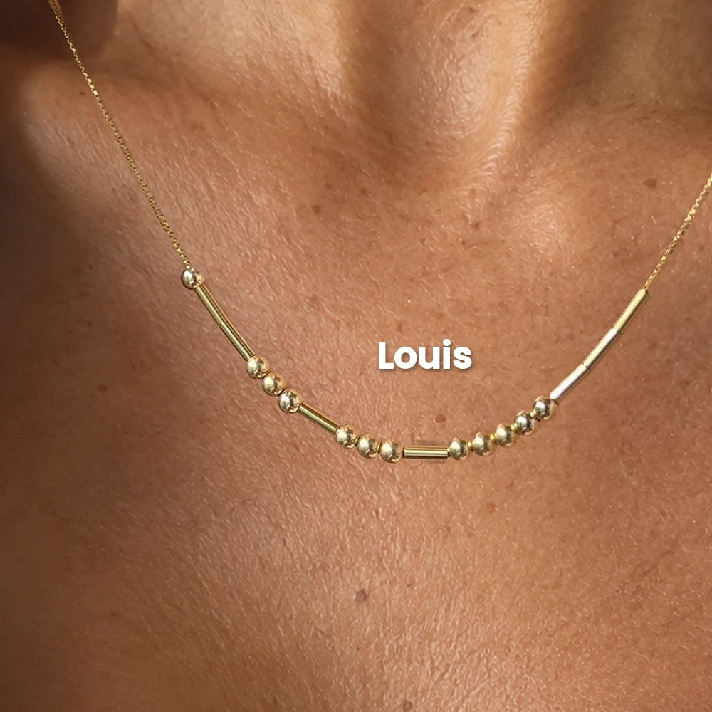 Collier en code Morse