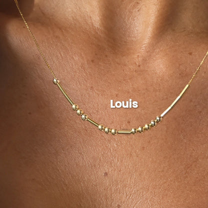 Collier en code Morse