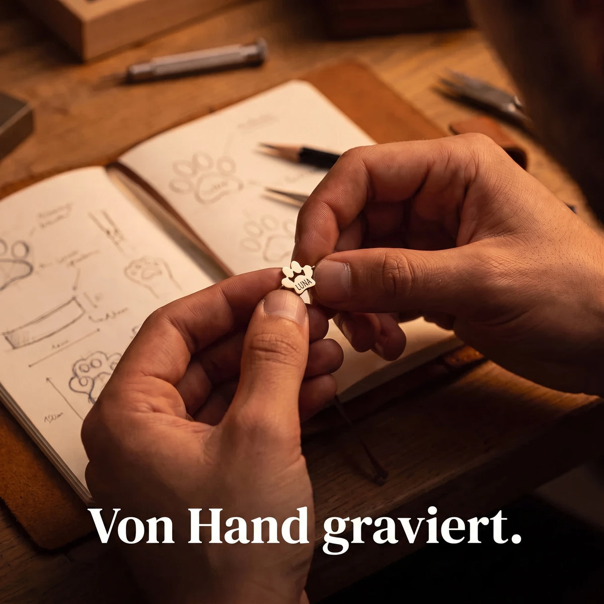 Le Bracelet Patte d'Amour - Gravé à son prénom