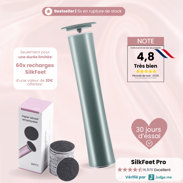 Silkfeet Pro avec 60 Pads de rechange (offerts)