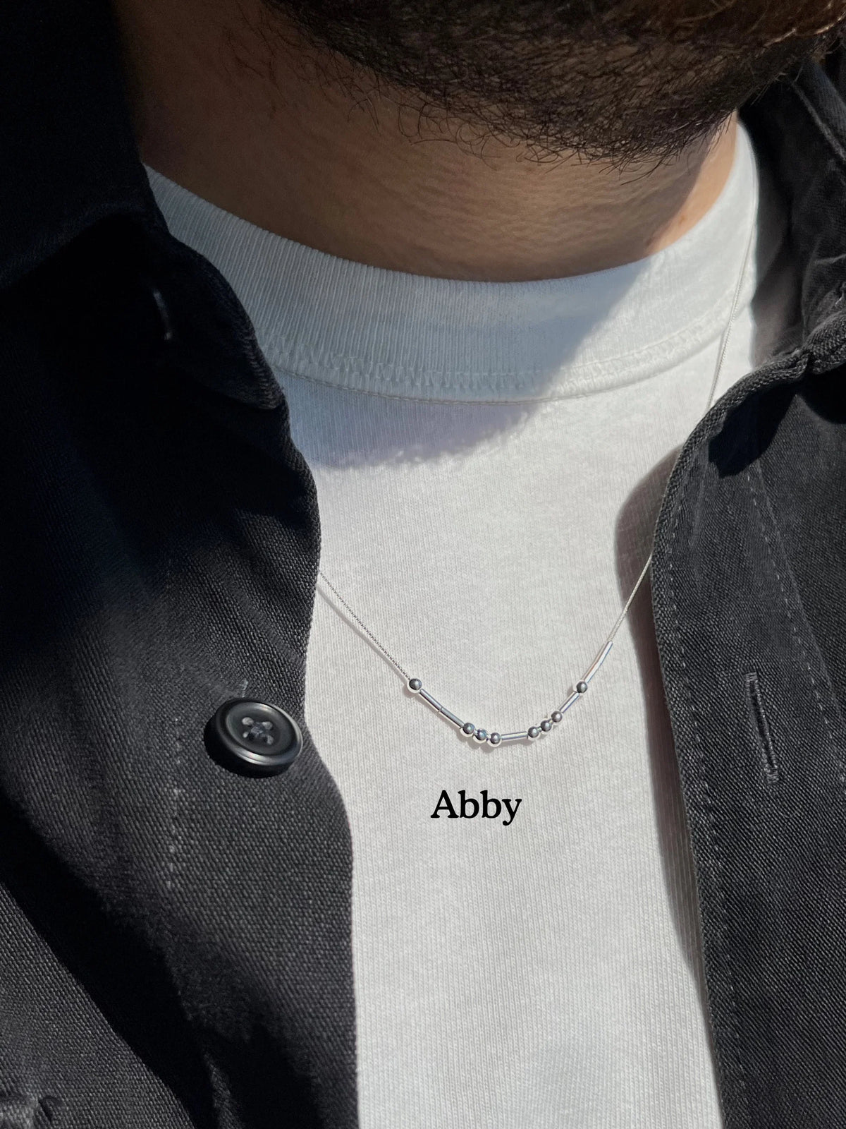 Collier en code Morse