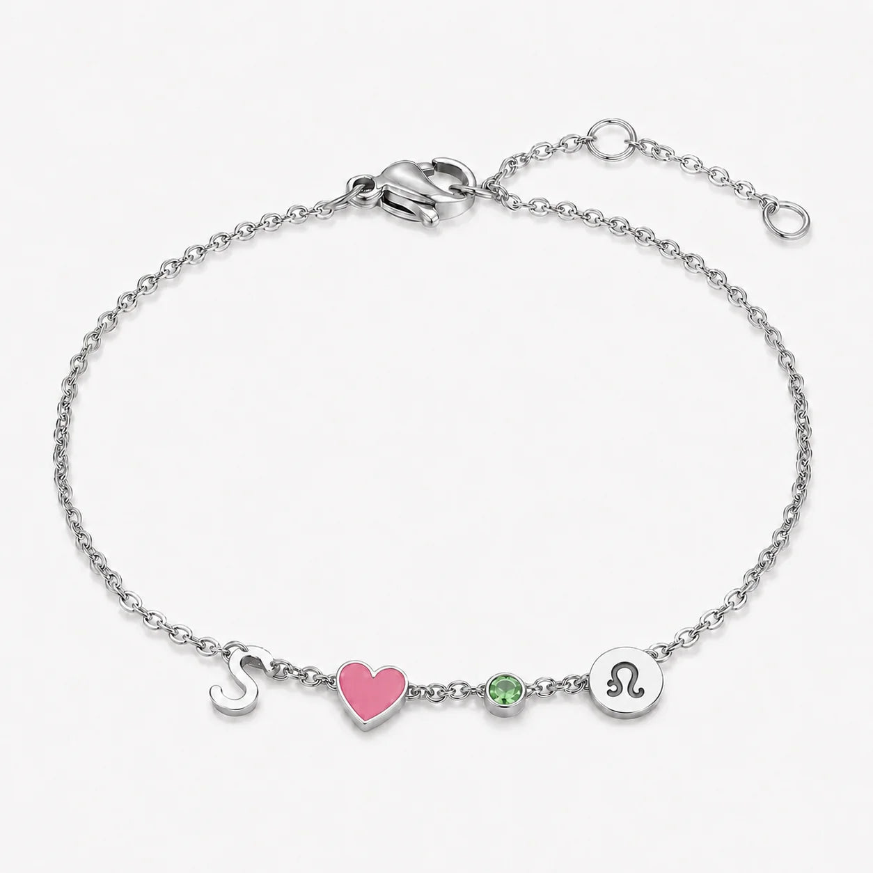 BRACELET CŒUR AVEC INITIALE