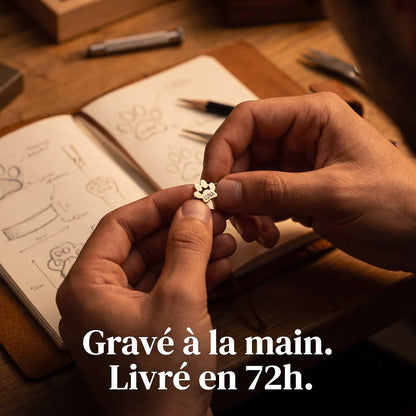 Le Bracelet Patte d'Amour - Gravé à son prénom