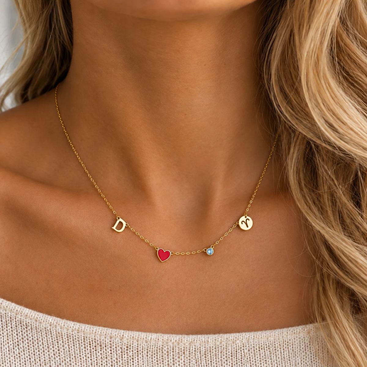 Collier Cœur Personnalisé avec Initiale