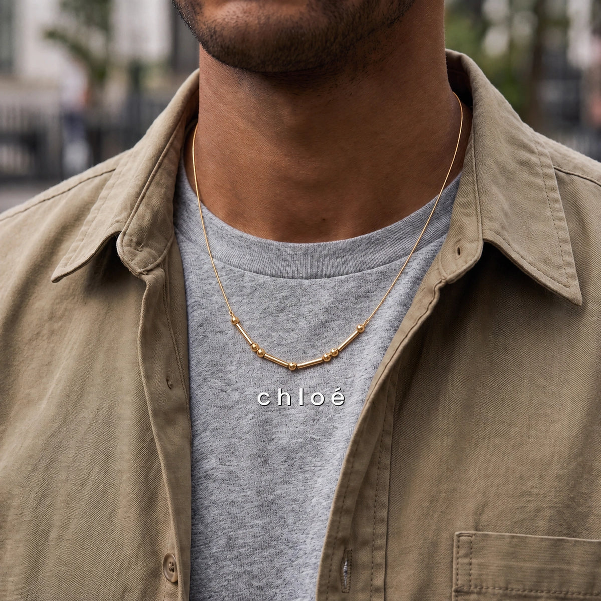 Collier en code Morse