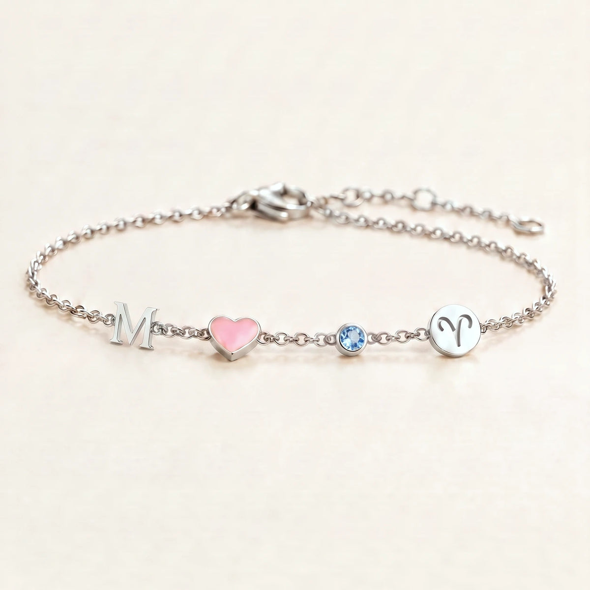 Bracelet Cœur Personnalisé avec Initiale