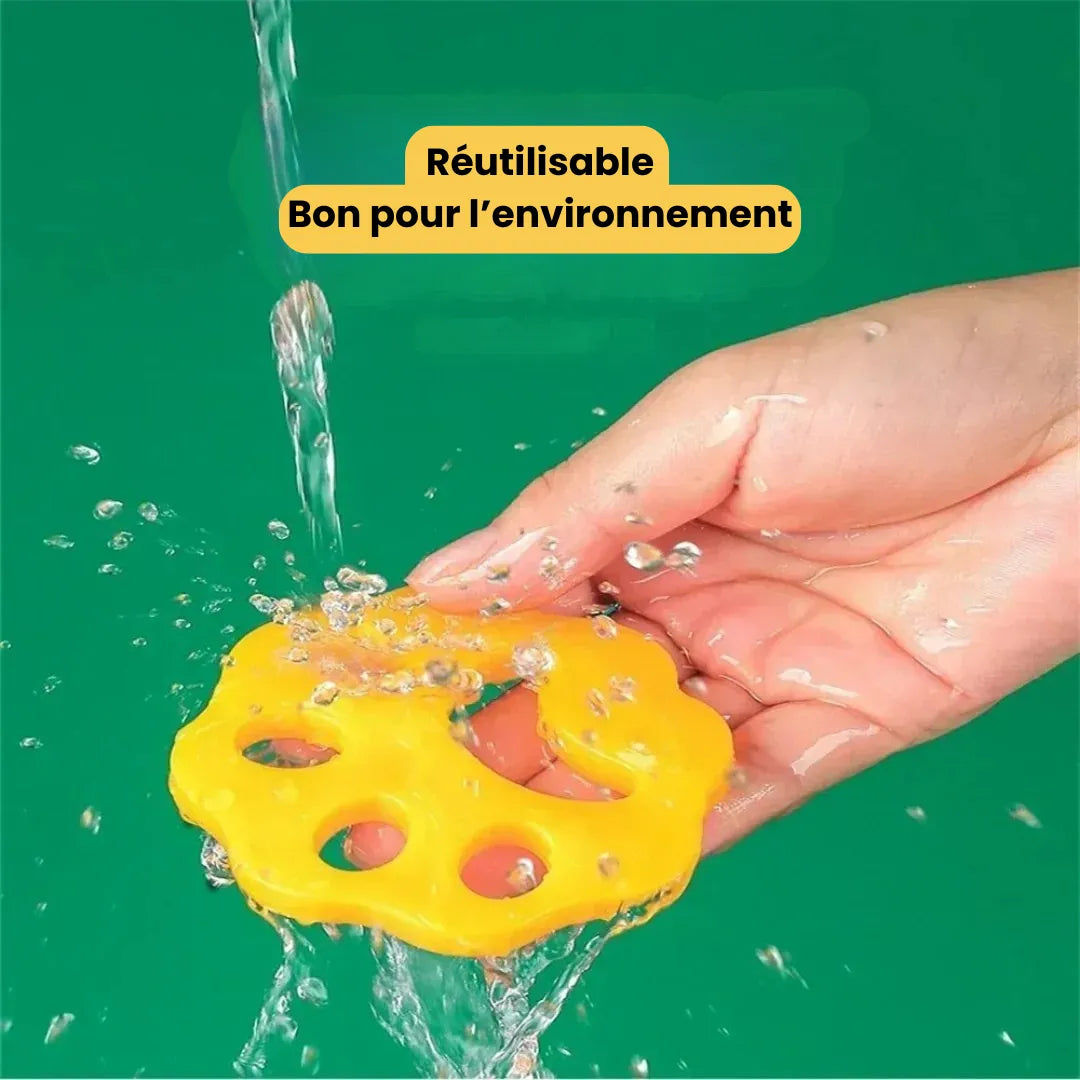Lot de 2 attrape-poils pour machine à laver