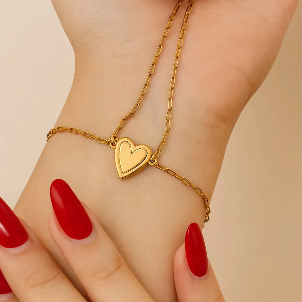 Bracelets cœur mère-fille