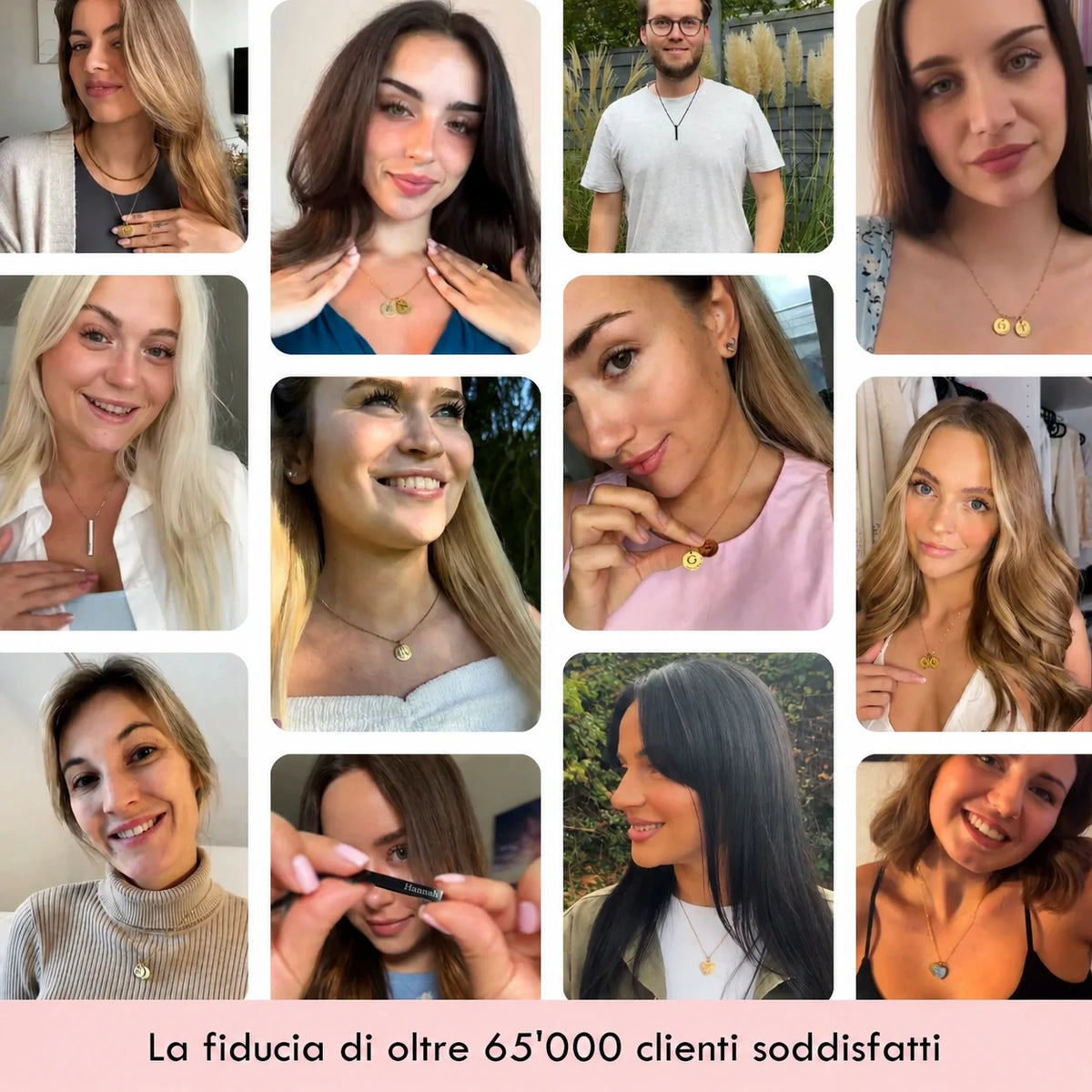 Collier avec prénom et date