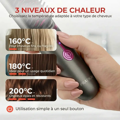 Pratikae BrushPro™ | Brosse lissante sans fil
