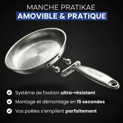 Poêle 100 % Titane Pur Pour Une Cuisine Sans Toxines