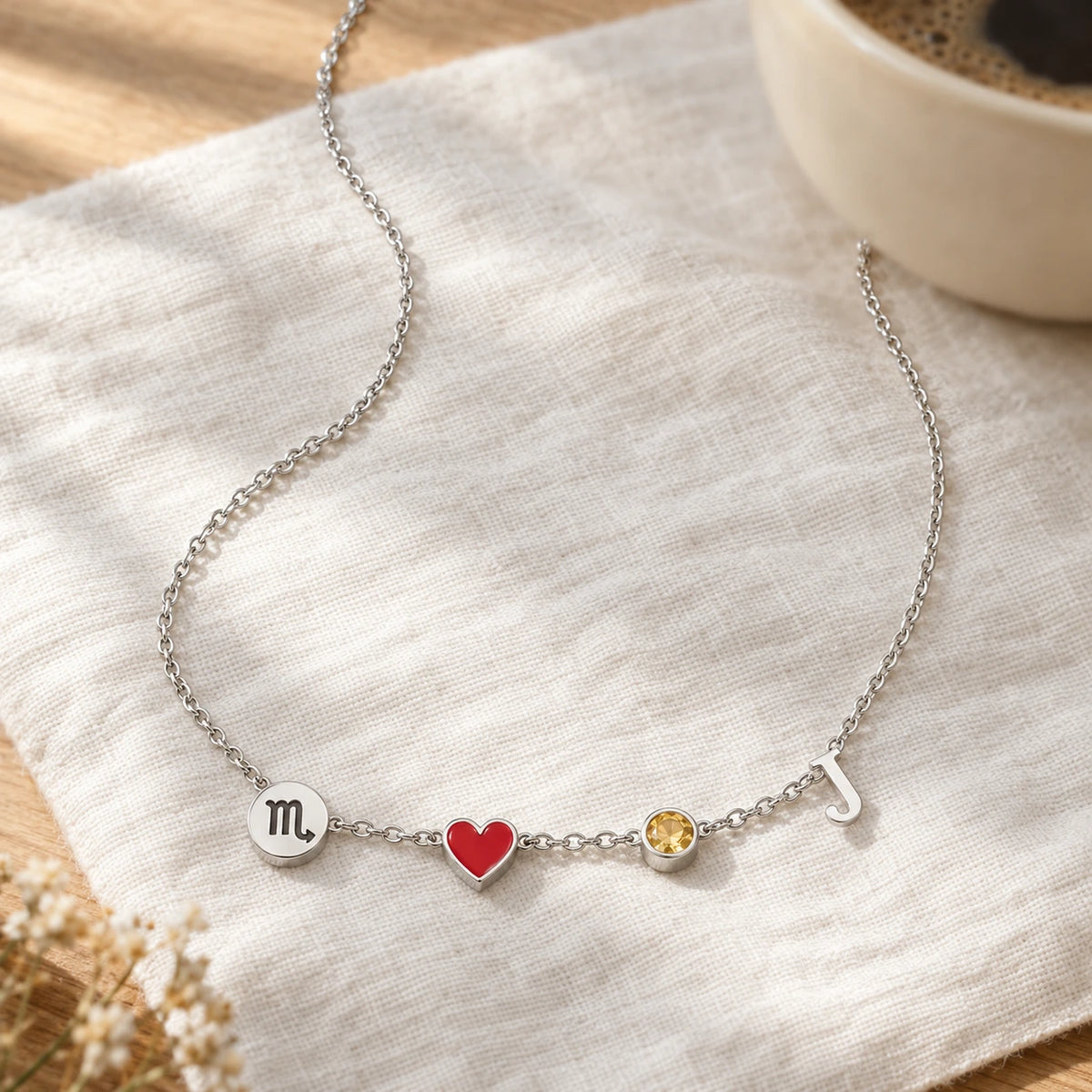 Collier Cœur Personnalisé avec Initiale