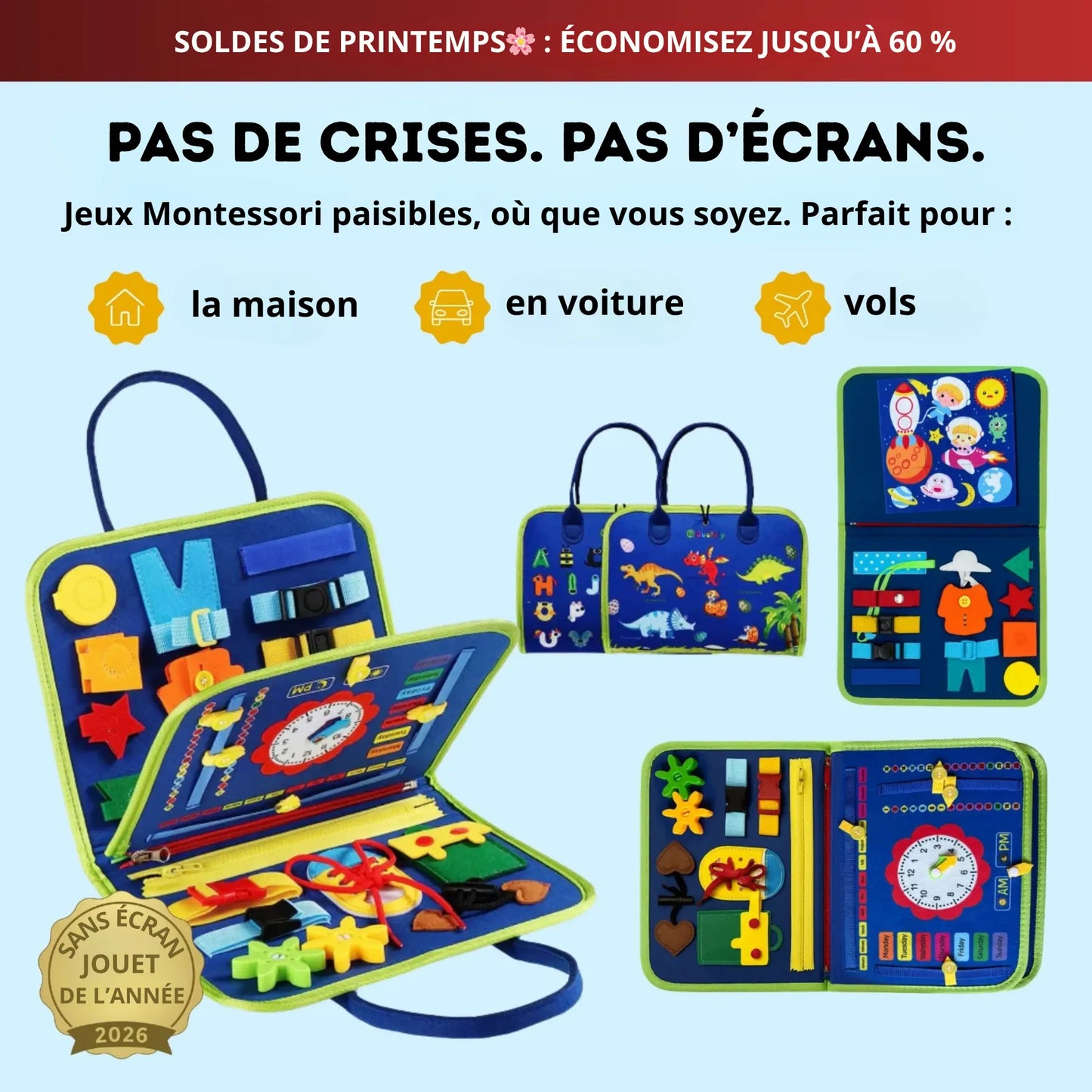 Planche d’activités Montessori Éveil™