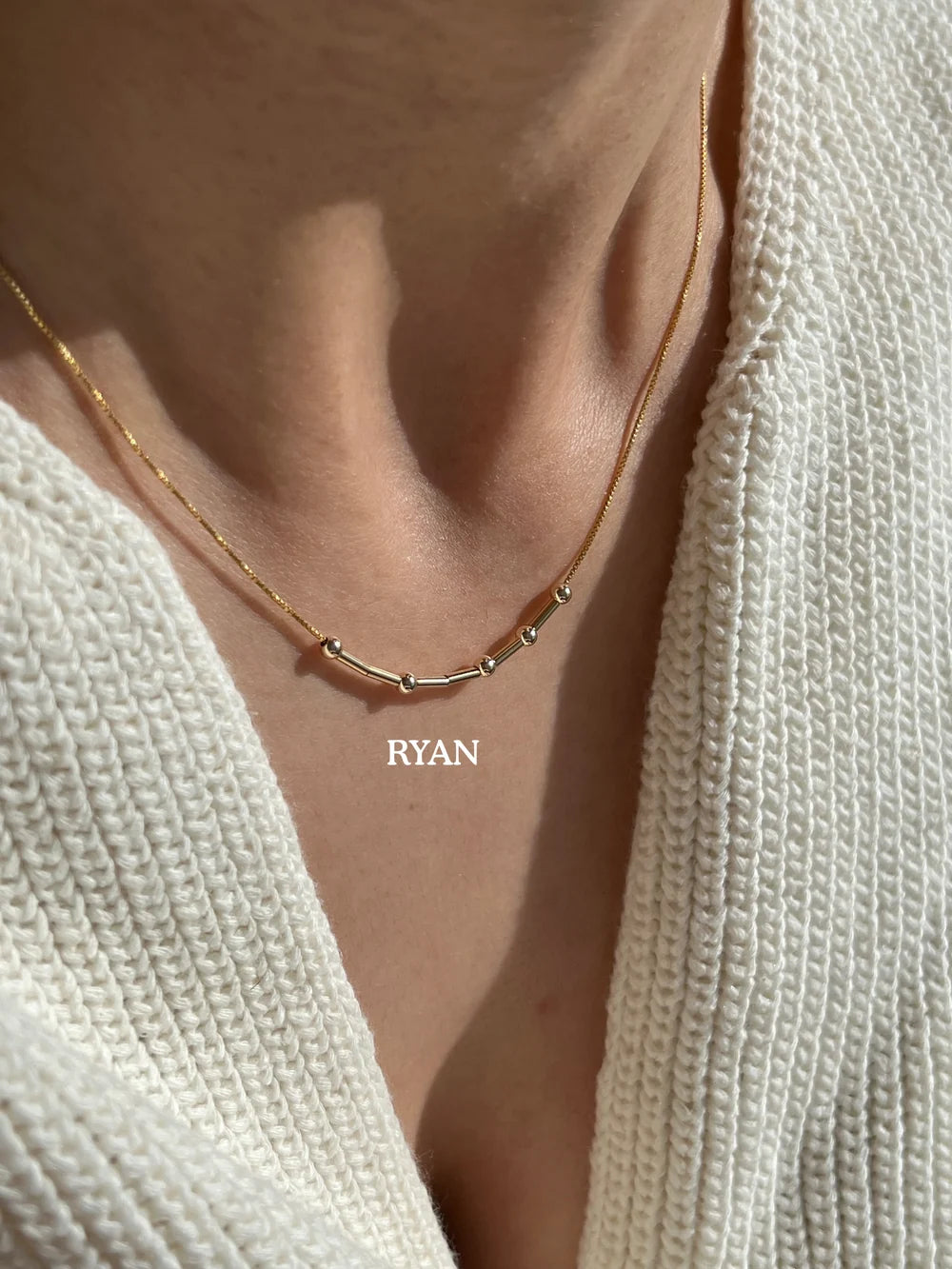 Collier en code Morse