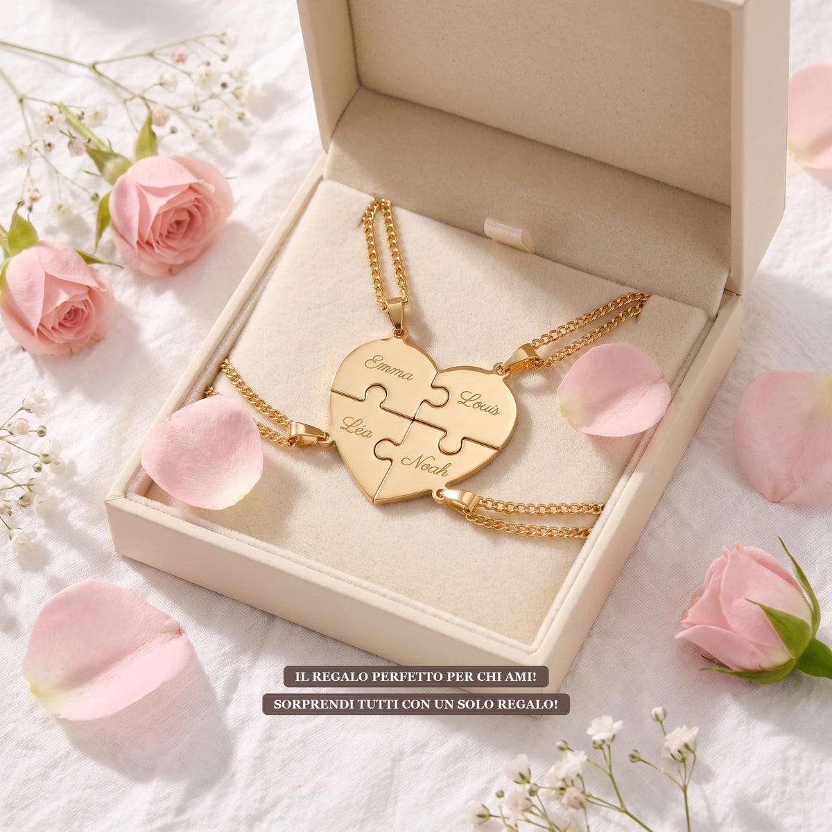 Collier Puzzle Cœur – Pratikae®