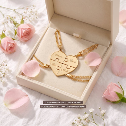 Collier Puzzle Cœur – Pratikae®