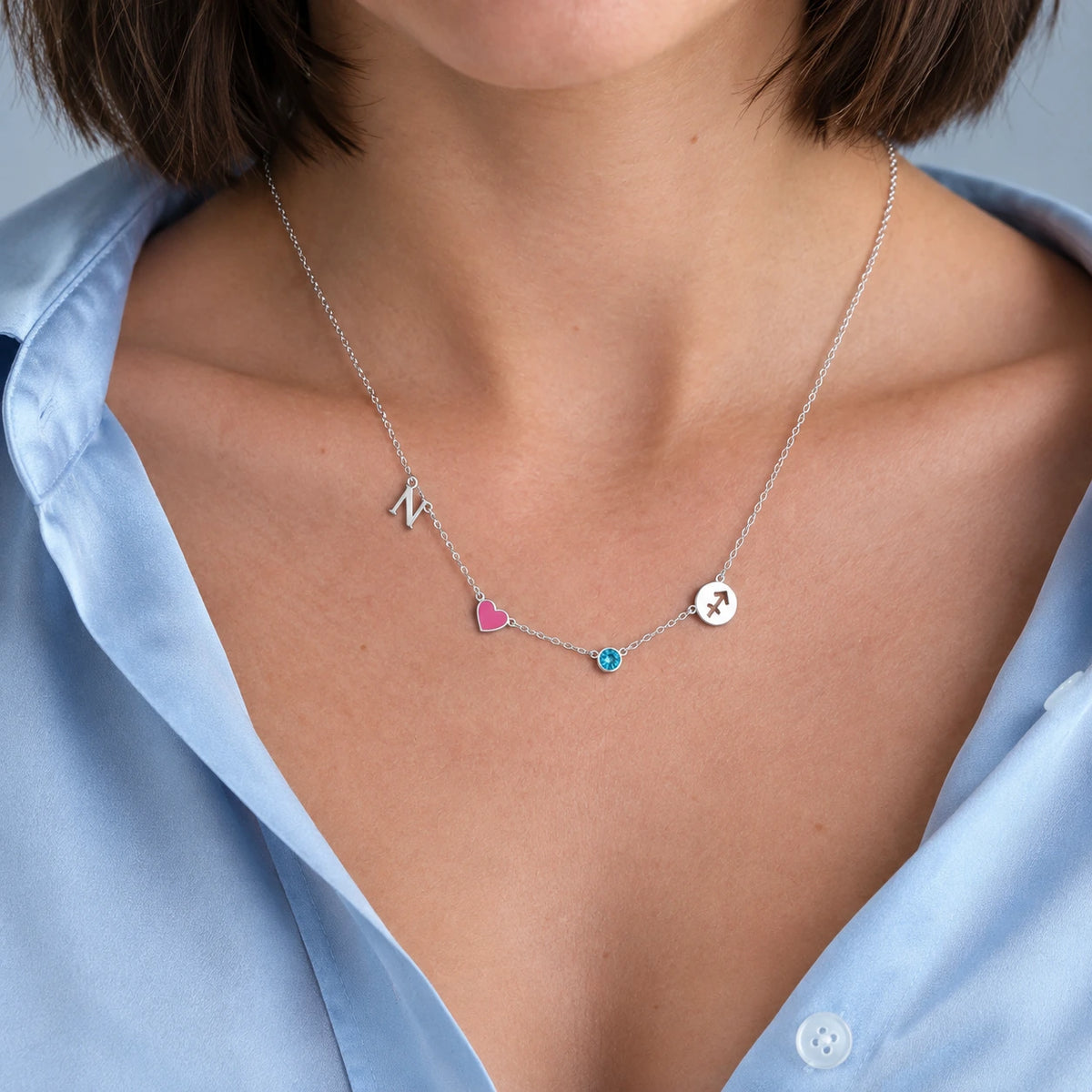 Collier Cœur Personnalisé avec Initiale