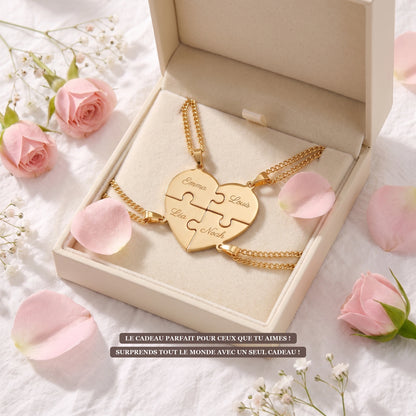 Collier Puzzle Cœur – Pratikae®