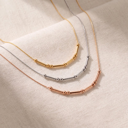 Collier en code Morse