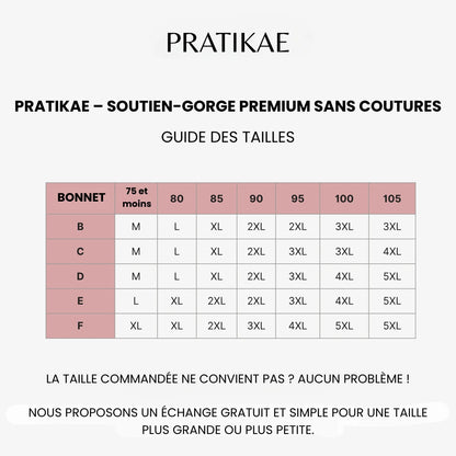 Pratikae – Soutien-gorge Premium sans couture avec pads offerts