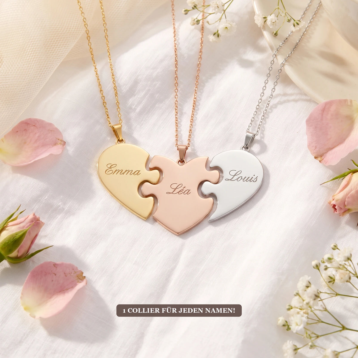 Collier Puzzle Cœur – Pratikae®