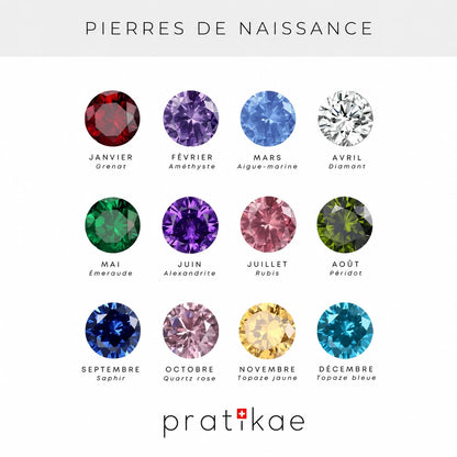 COLLIER AVEC PIERRE DE NAISSANCE