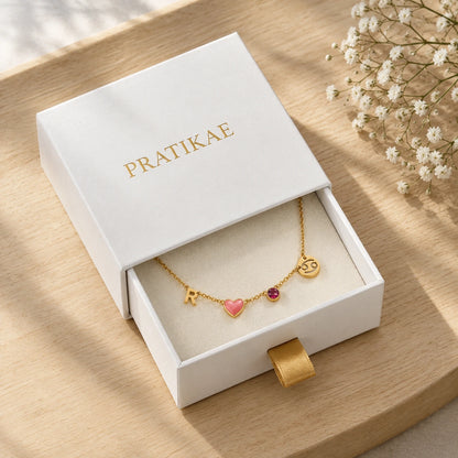 Collier Cœur Personnalisé avec Initiale