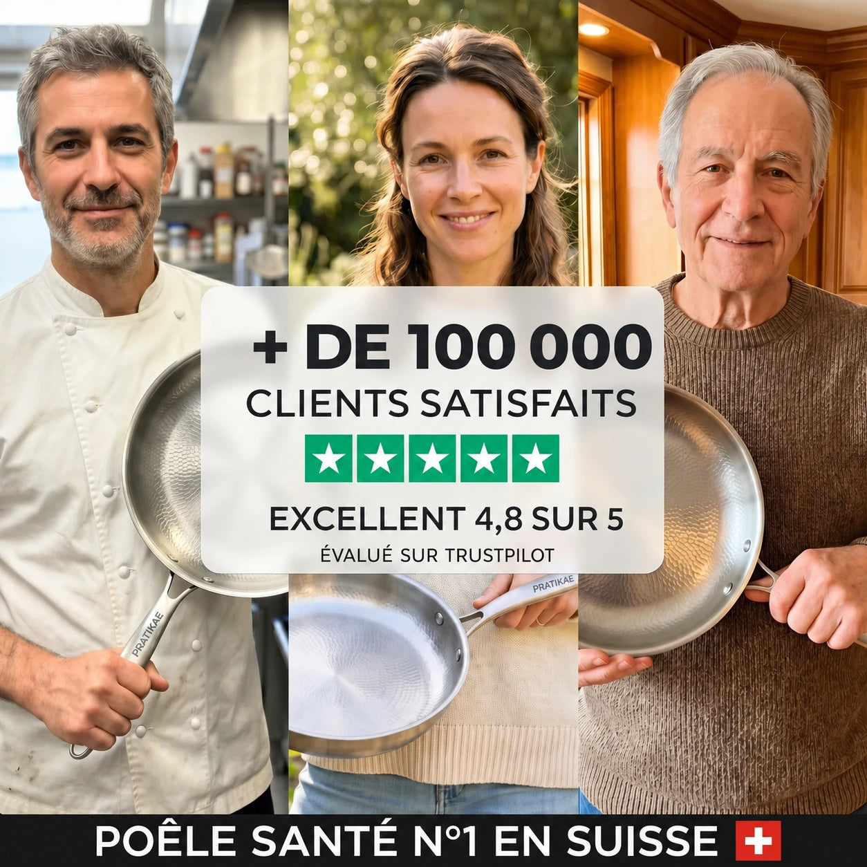 Poêle 100 % Titane Pur Pour Une Cuisine Sans Toxines