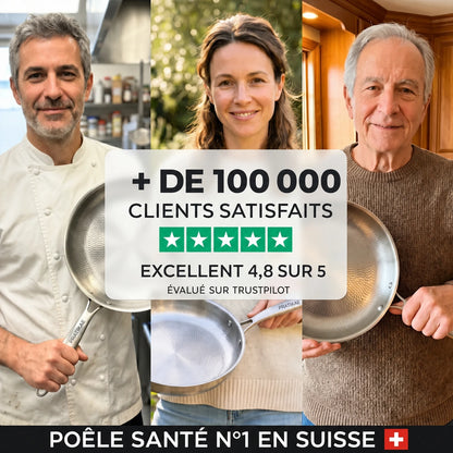 Poêle 100 % Titane Pur Pour Une Cuisine Sans Toxines