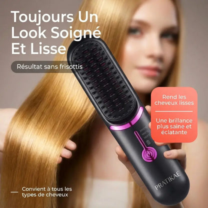 Pratikae BrushPro™ | Brosse lissante sans fil
