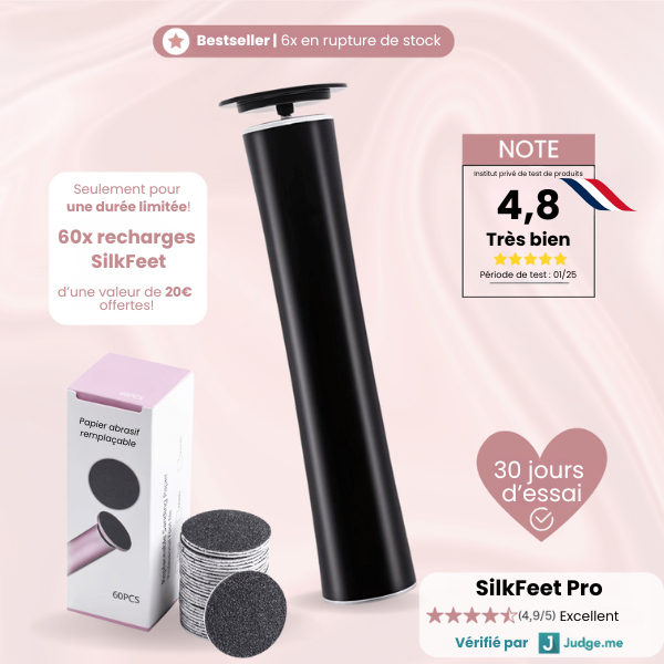 Silkfeet Pro avec 60 Pads de rechange (offerts)