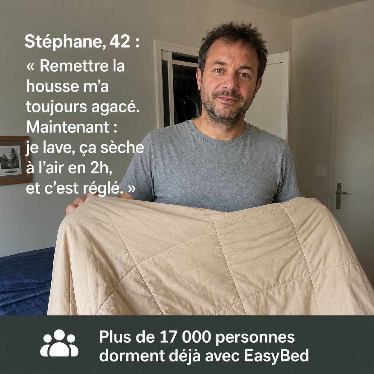 EasyBed® – Une couette et une housse en un seul produit