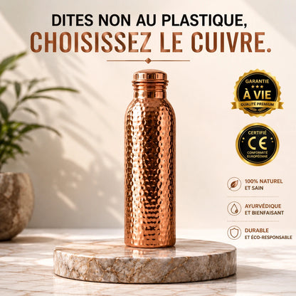 Pratikae™ · Gourde en Cuivre Pur — Buvez une Eau Plus Saine, Chaque Jour