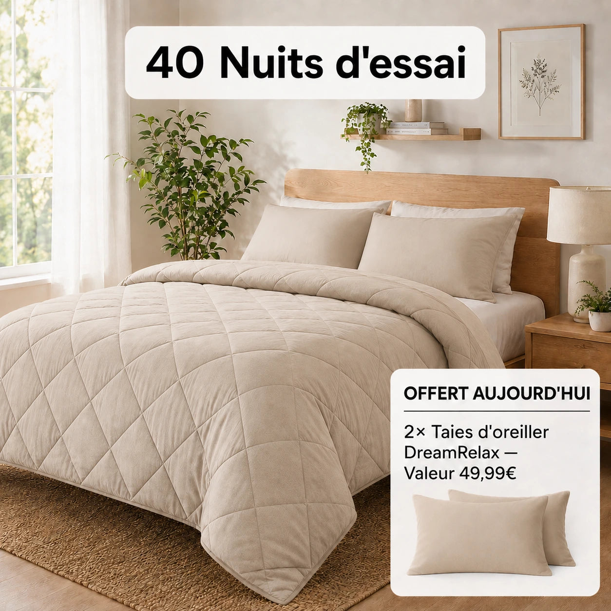 EasyBed® – Une couette et une housse en un seul produit