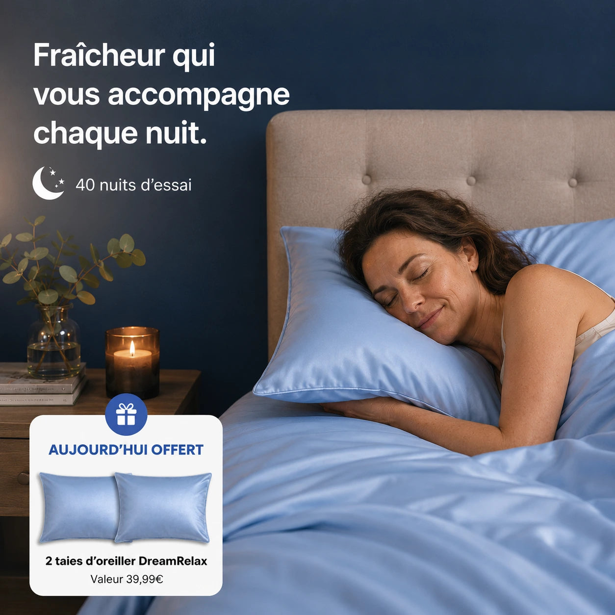 Couette Pratikae® – Couette rafraîchissante effet “glacé” pour les nuits chaudes d’été