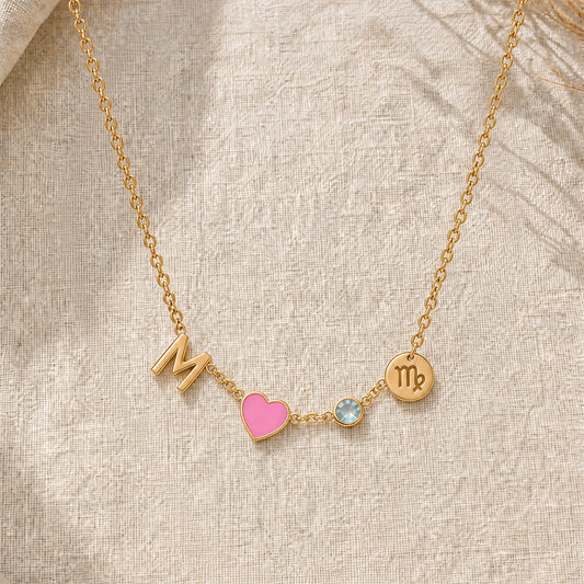 Collier Cœur Personnalisé avec Initiale