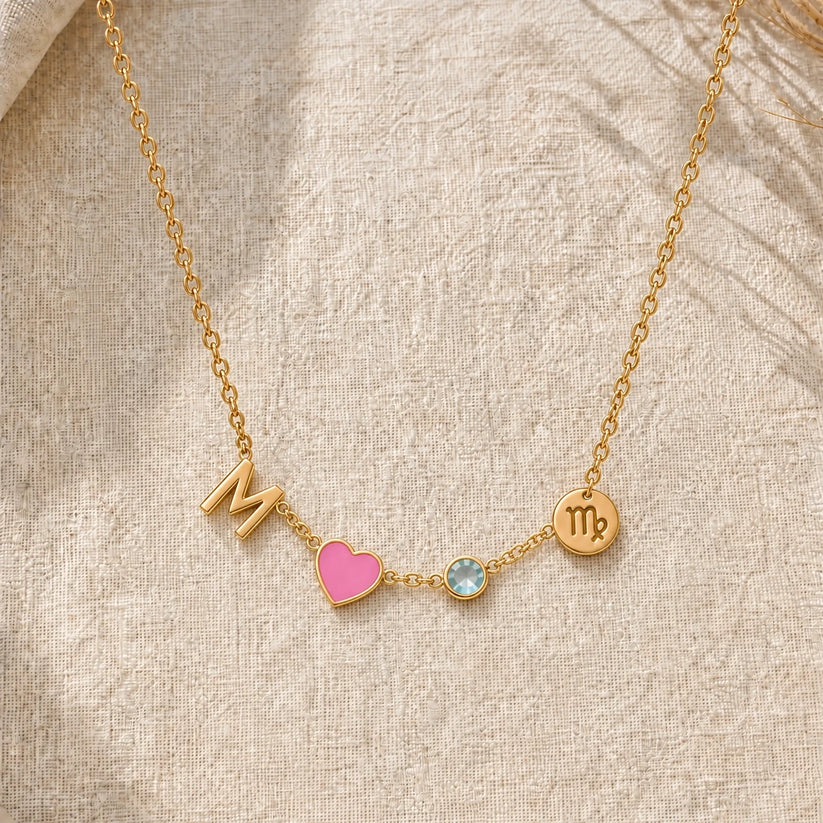 Collier Cœur Personnalisé avec Initiale