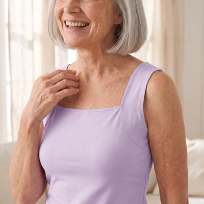 Débardeur à soutien-gorge intégré - Lilas pastel