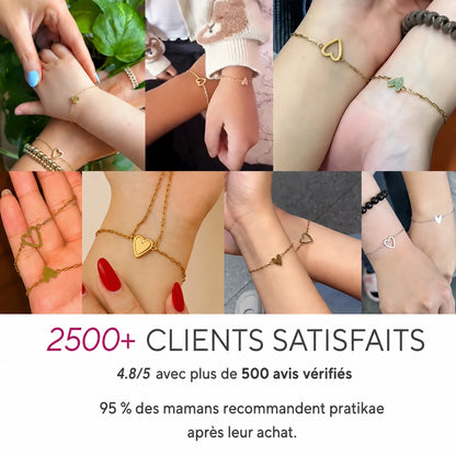 Bracelets cœur mère-fille