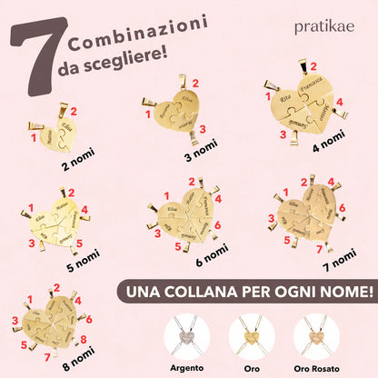 Collier Puzzle Cœur – Pratikae®