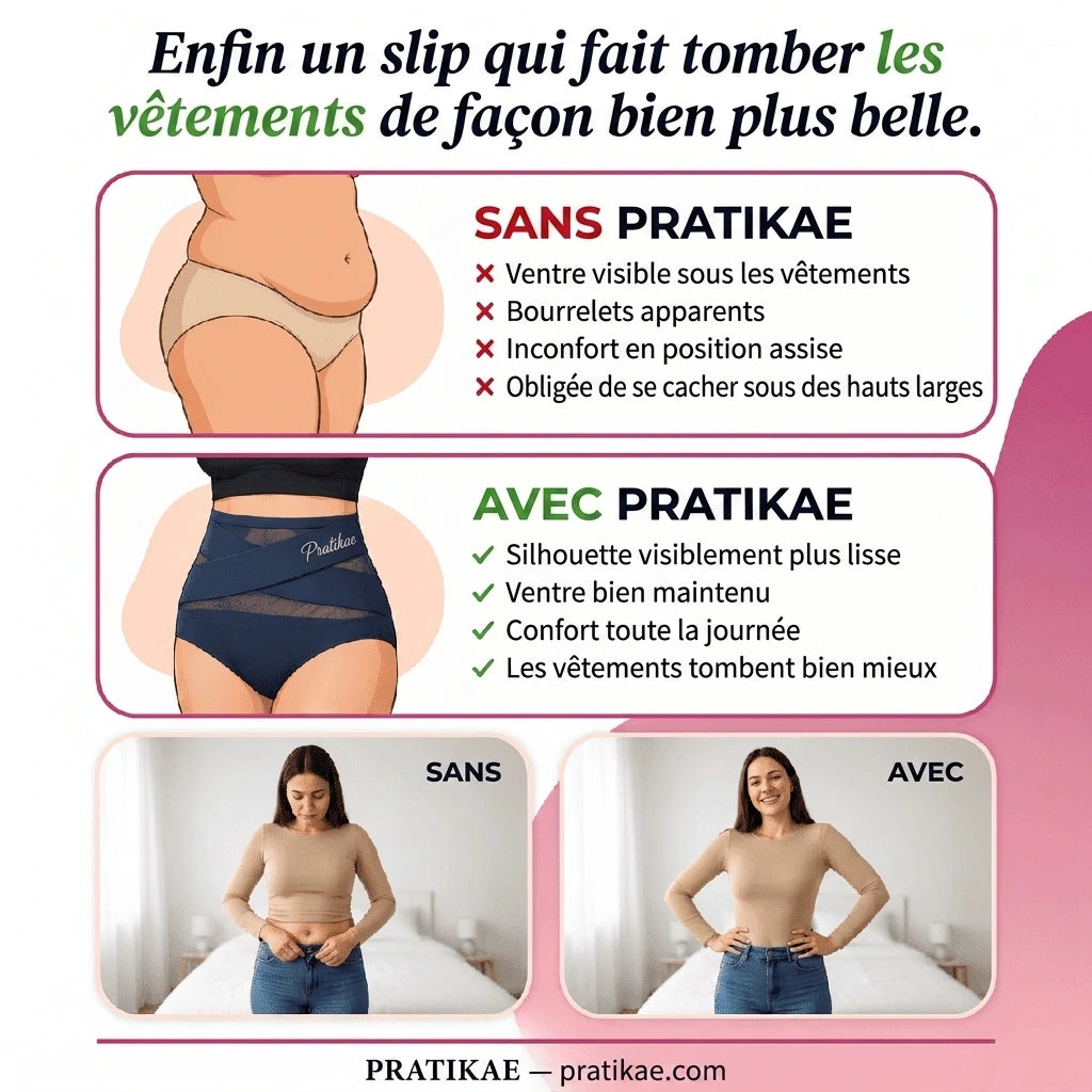 Culotte gainante taille haute — ventre plat sans coutures